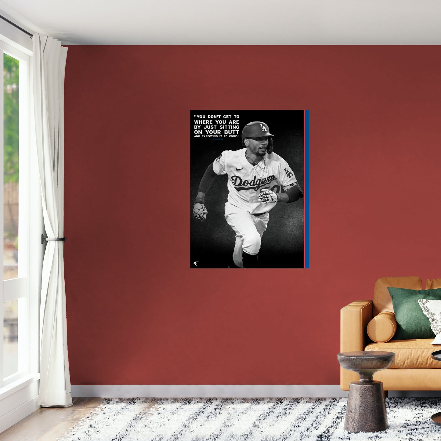 Los Angeles Dodgers: Mookie Betts Inspirational Poster - Officially Licensed MLB Removable Adhesive Decal
