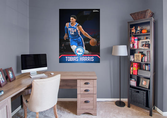 Philadelphia 76ers Tobias Harris 2021 GameStar        - Officially Licensed NBA Removable Wall   Adhesive Decal