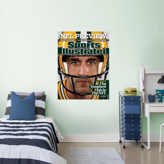 Green Bay Packers: Aaron Rodgers September 2009 Sports Illustrated Cover        - Officially Licensed NFL Removable     Adhesive Decal