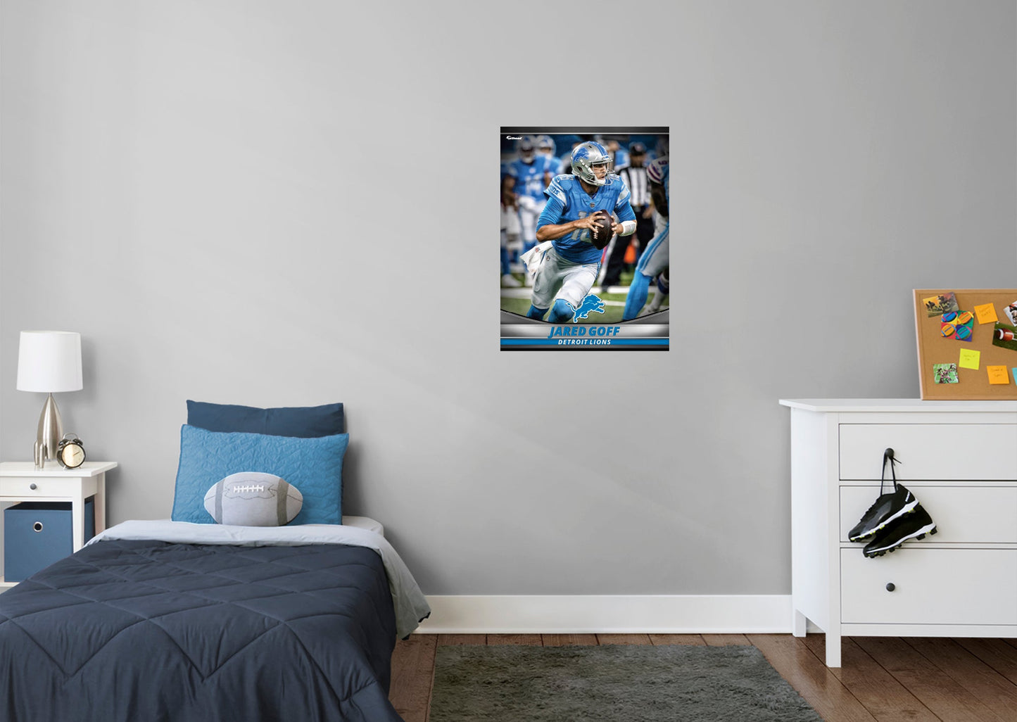 Detroit Lions: Jared Goff GameStar - Officially Licensed NFL Removable Adhesive Decal