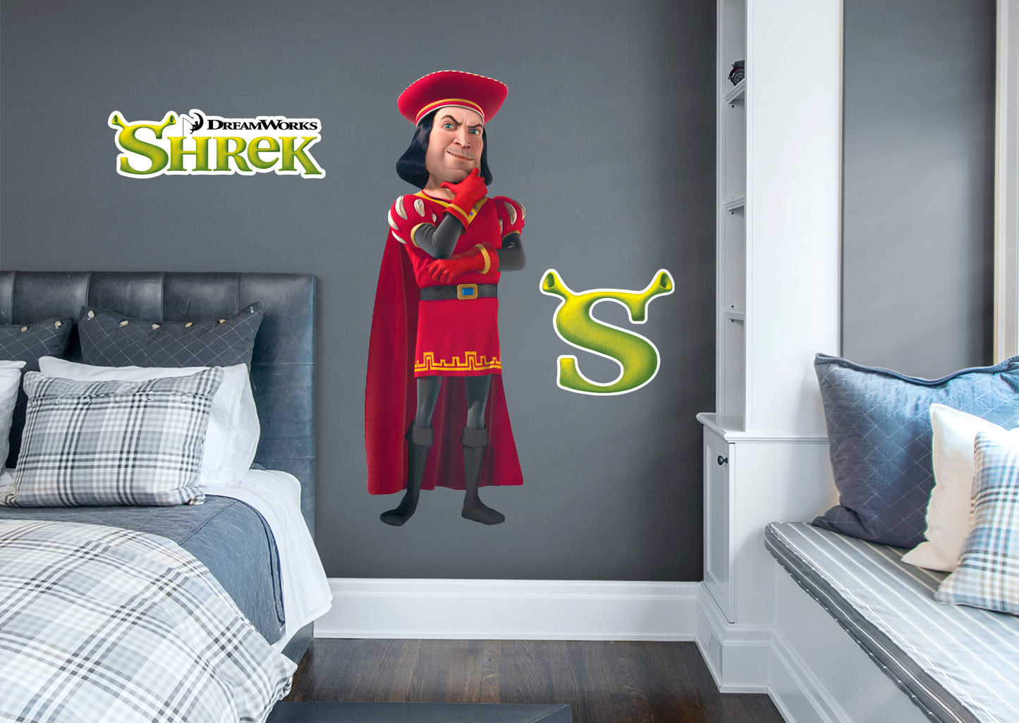 Shrek: Lord Farquaad RealBig        - Officially Licensed NBC Universal Removable     Adhesive Decal