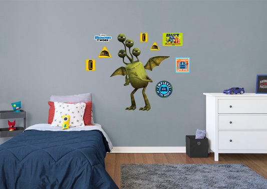 Monsters at Work: Duncan RealBig        - Officially Licensed Disney Removable Wall   Adhesive Decal