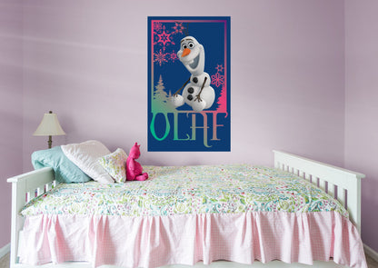 Frozen:  Olaf Mural        - Officially Licensed Disney Removable     Adhesive Decal