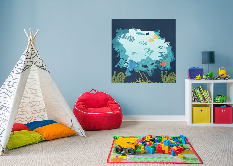 Nursery:  Cave Mural        -   Removable Wall   Adhesive Decal