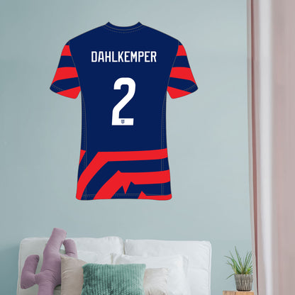 Abby Dahlkemper Jersey Graphic Icon        - Officially Licensed USWNT Removable     Adhesive Decal