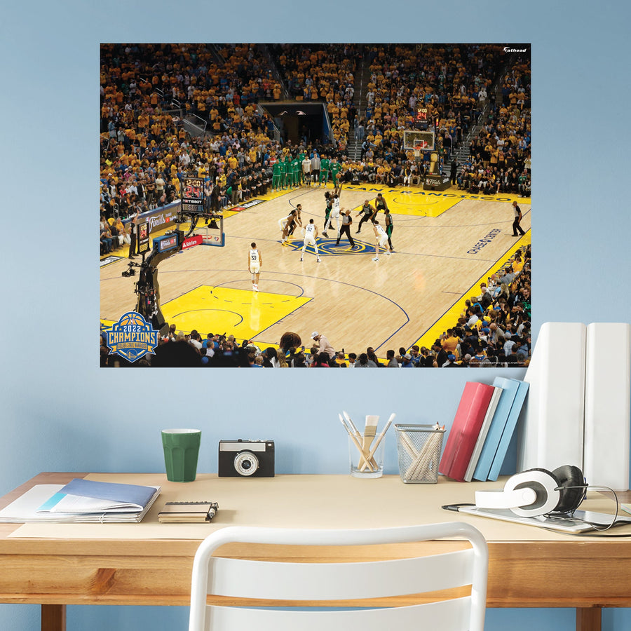 Chase Center 2022 Finals Wideshot - Peel & Stick Poster - Official NBA - Golden State Warriors - Reusable Vinyl Wall Decal