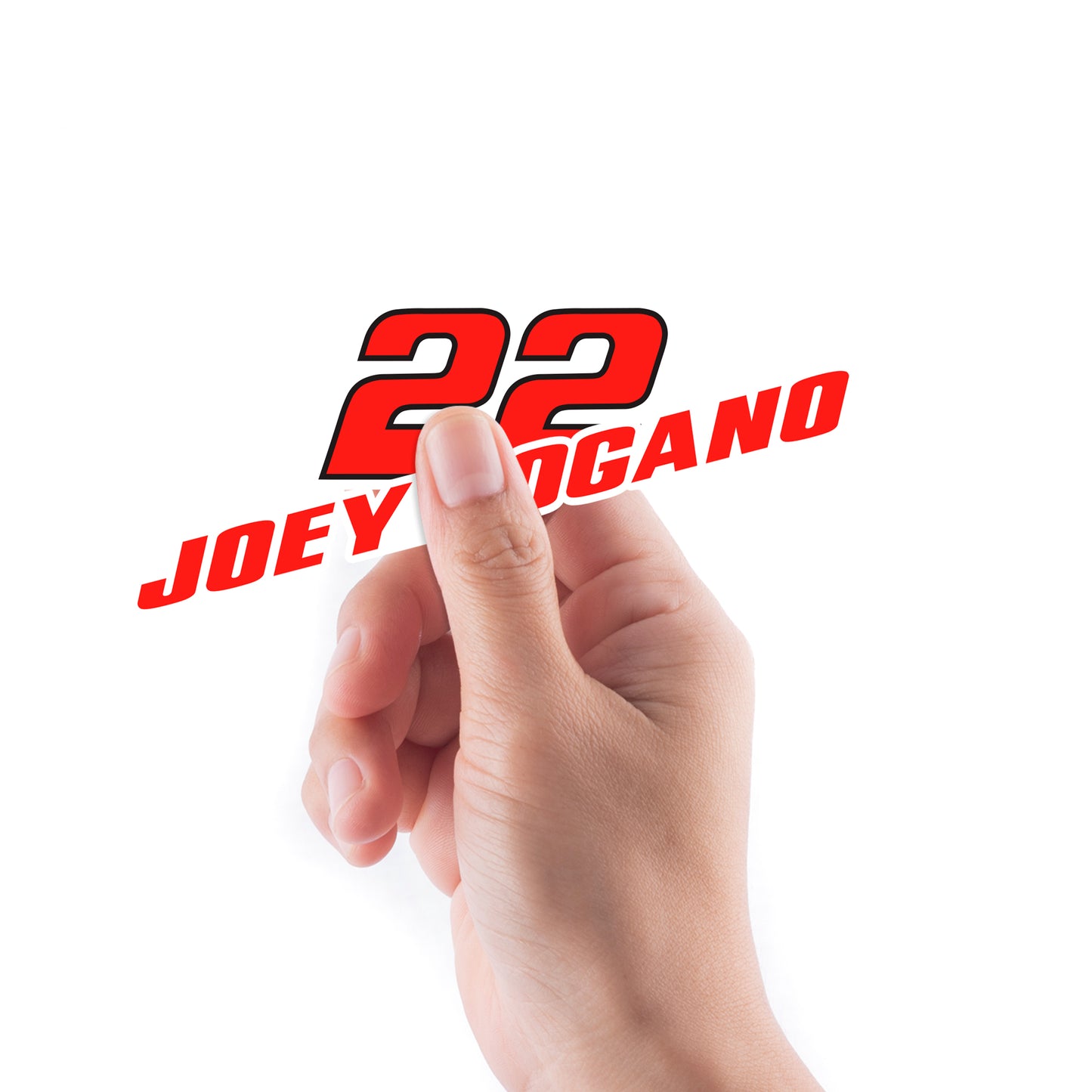 Sheet of 5 -Joey Logano 2021 #22 Logo MINIS        - Officially Licensed NASCAR Removable    Adhesive Decal