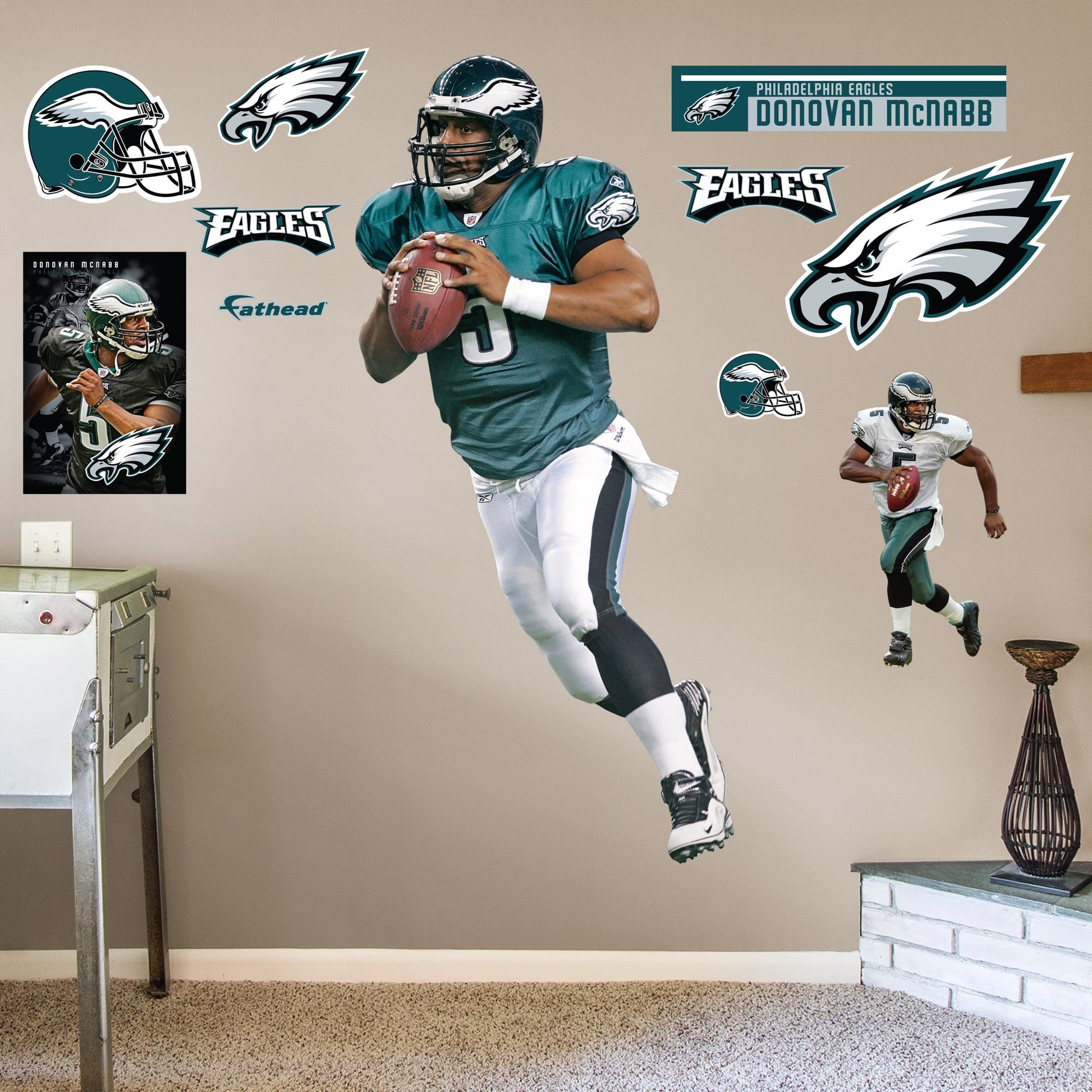 Donovan McNabb for Philadelphia Eagles: Legend - NFL Removable Wall Decal Large