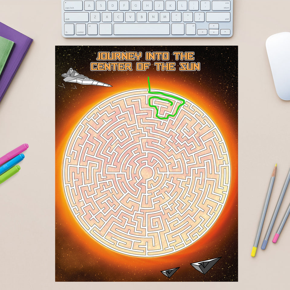Start to Finish Maze Game (11.5"W x 11.5"H)