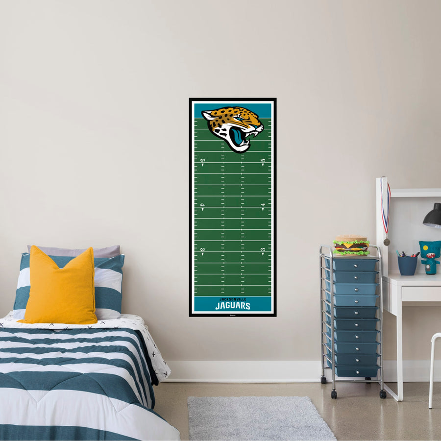 Jacksonville Jaguars - Growth Chart - Official NFL - Reusable Vinyl Wall Decal