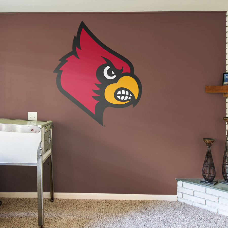 Louisville Cardinals - RealBig Logo Collection - Official NCAA - Reusable Vinyl Wall Decals