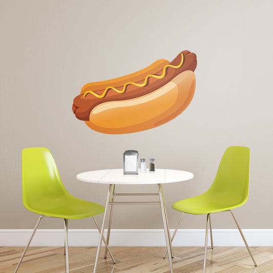 Giant Hot Dog + 2 Decal (48"W x 31"H)