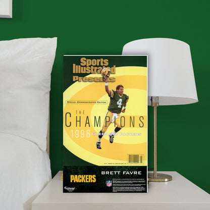 Green Bay Packers: Brett Favre February 1997 Super Bowl XXXI Commemorative Sports Illustrated Cover  Mini   Cardstock Cutout  - Officially Licensed NFL    Stand Out