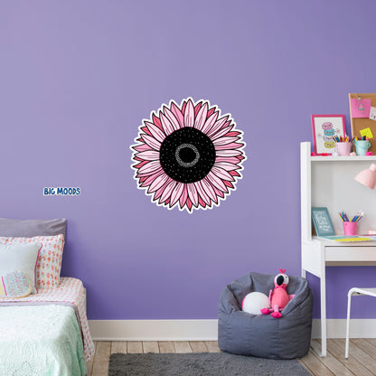 Sunflower (Pink)        - Officially Licensed Big Moods Removable     Adhesive Decal
