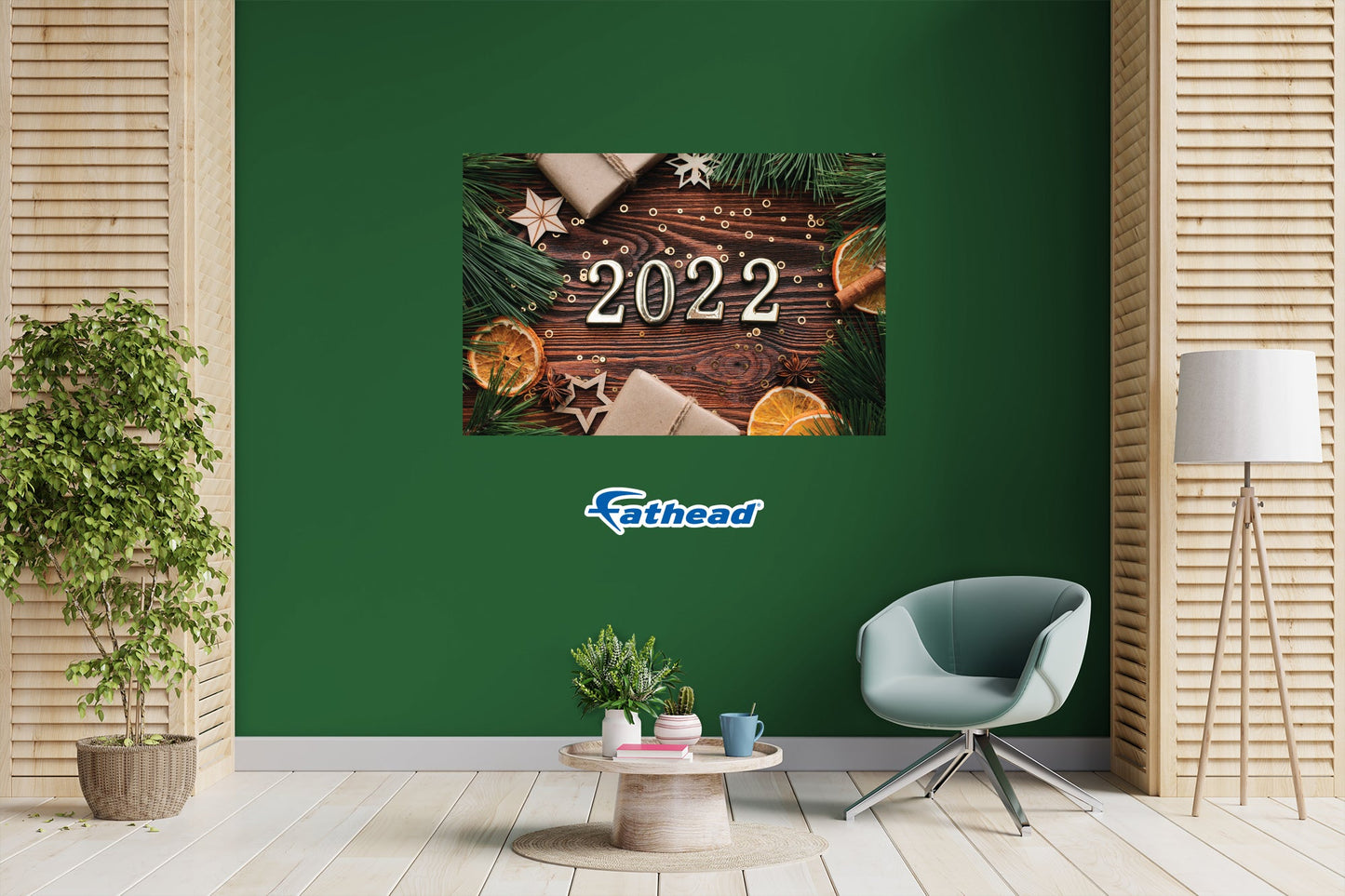 New Year: Dried Out Orange Slices Poster - Removable Adhesive Decal