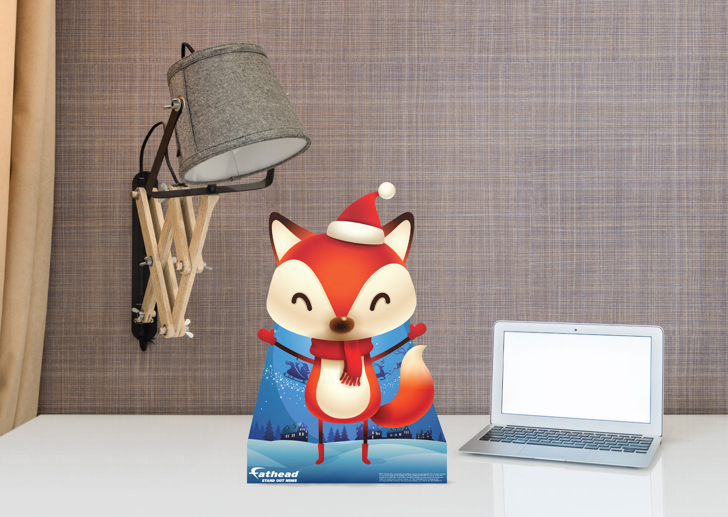 Christmas: Red Fox Mini   Cardstock Cutout  -      Stand Out