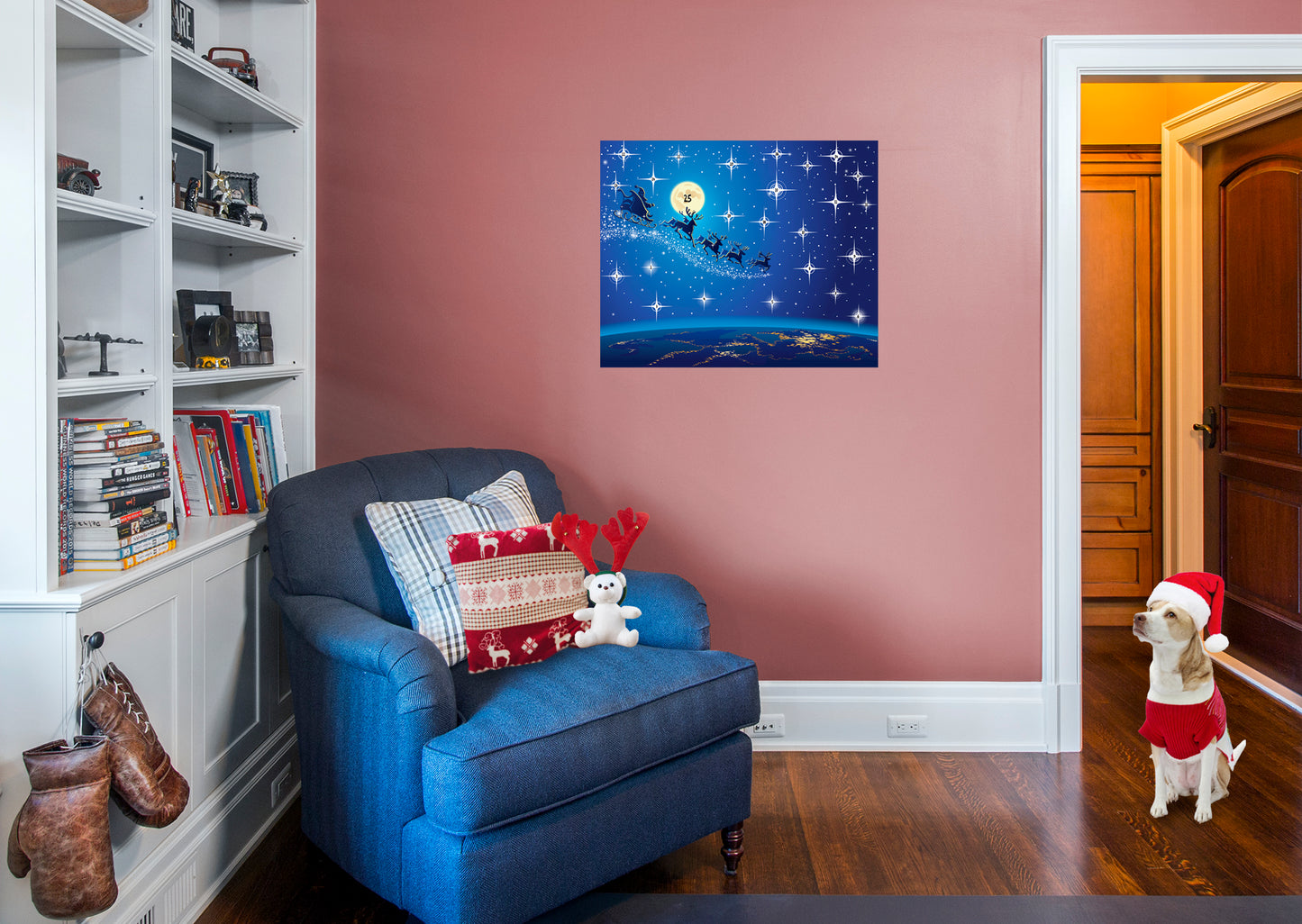 Christmas:  Reaching the Stars Calendar Dry Erase        -   Removable     Adhesive Decal