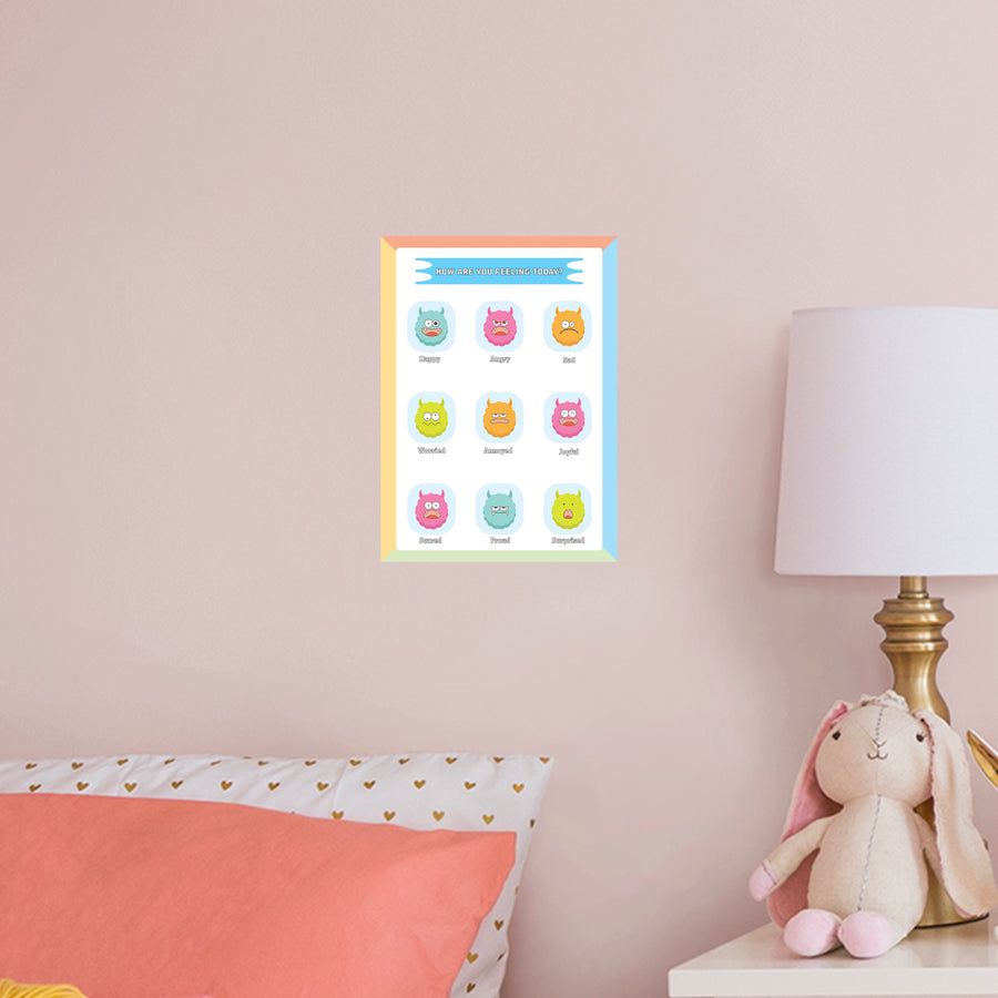 Feeling Chart Monster  - Removable Wall Decal
