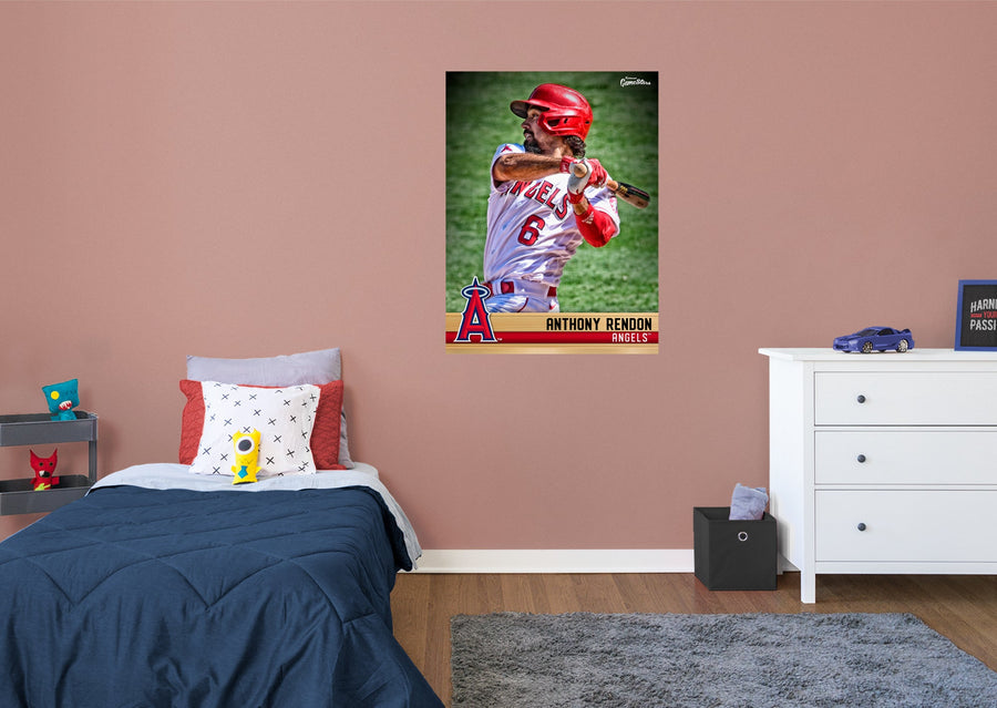 Anthony Rendon - GameStars Series - Peel & Stick Poster - Official MLB - Los Angeles Angels - Reusable Vinyl Wall Decal
