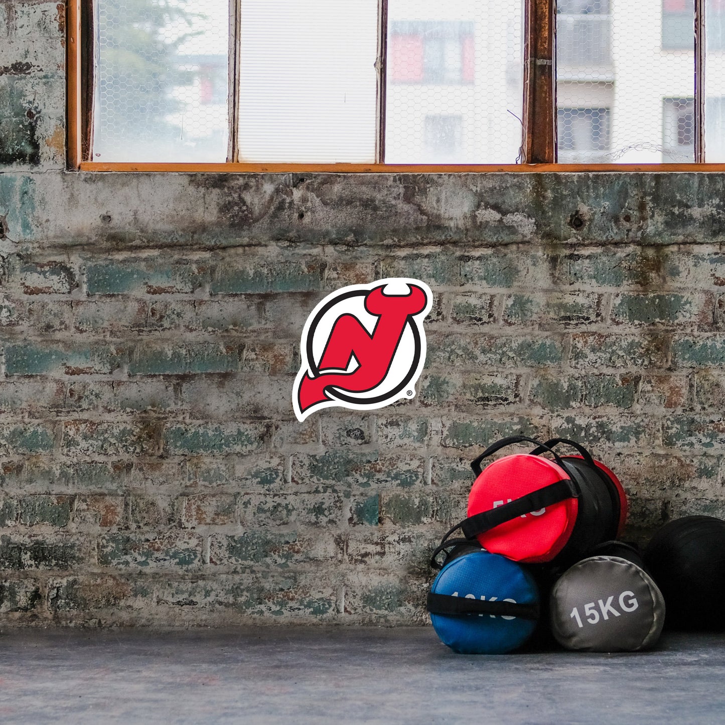 New Jersey Devils:   Outdoor Logo        - Officially Licensed NHL    Outdoor Graphic