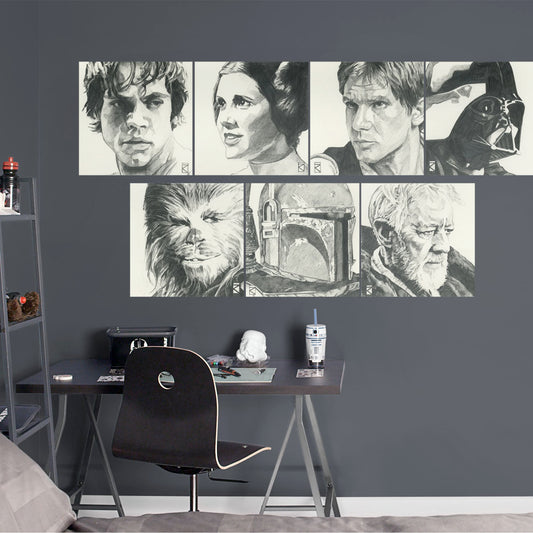 Star Wars: Sketches Collection - Officially Licensed Removable Wall Decals