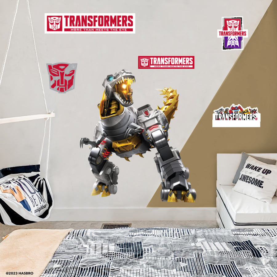 Grimlock - Transformers - RealBig Collection - Official Hasbro - Reusable Vinyl Wall Decals