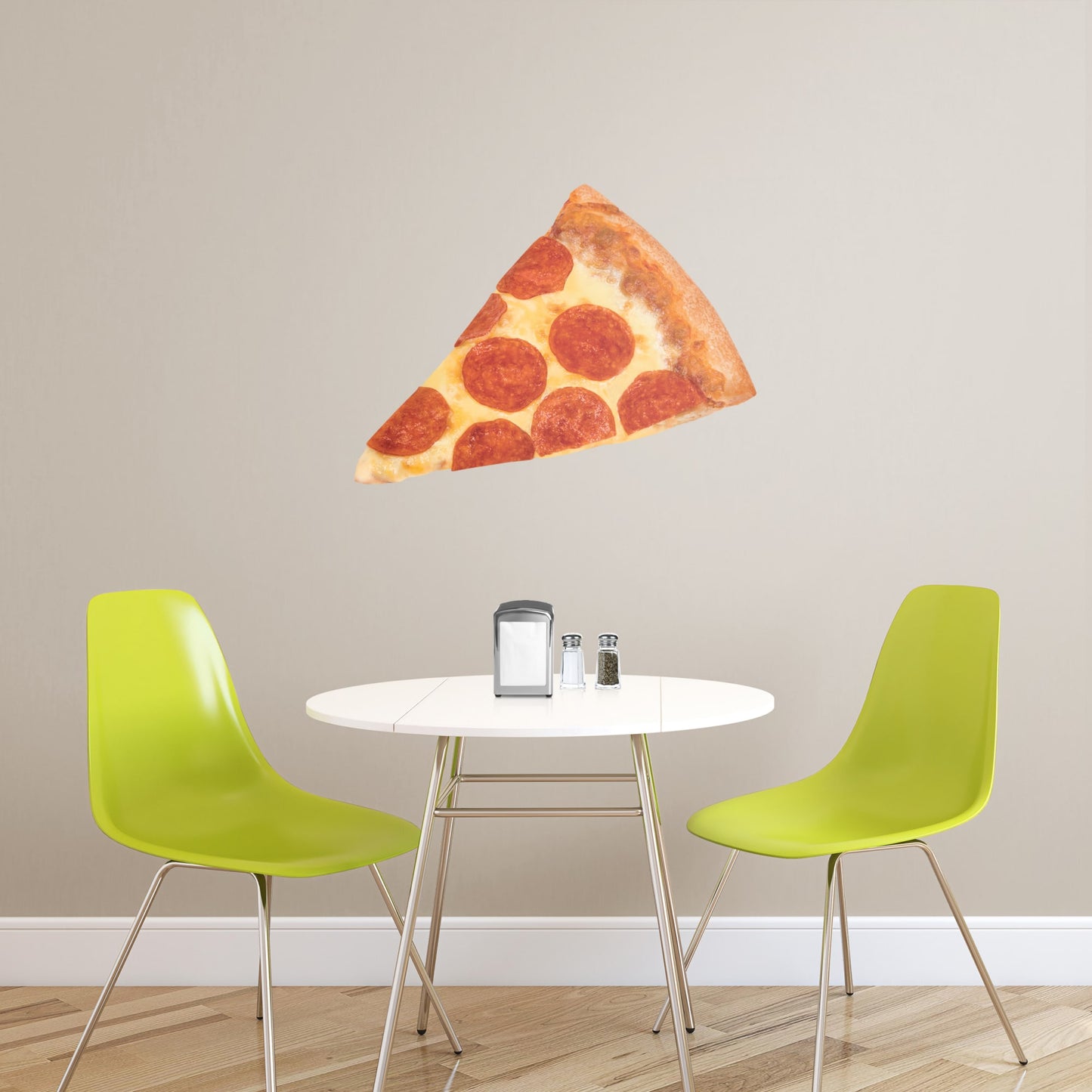 Giant Pizza + 2 Decals (47"W x 36"H)