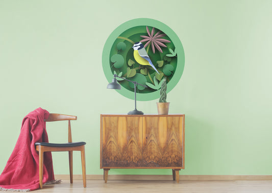 Jungle:  Bird Icon        -   Removable     Adhesive Decal