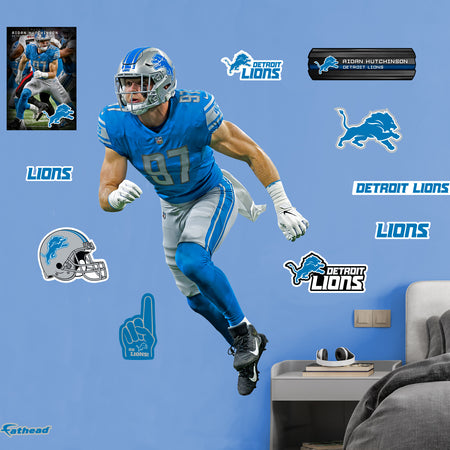 Fathead - Detroit Lions: Classic Logo - Officially Licensed NFL