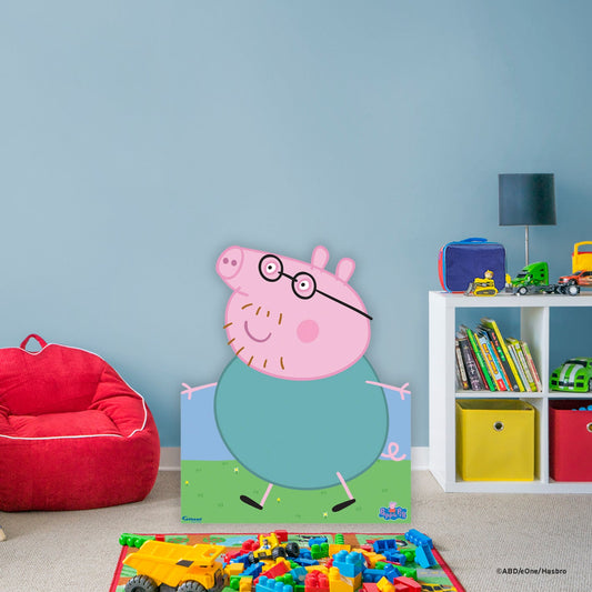 Peppa Pig: Daddy Stand out Life-Size Foam Core Cutout - Officially Licensed Hasbro Stand Out