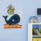 Dream Big Art:  Whale Icon        - Officially Licensed Juan de Lascurain Removable     Adhesive Decal