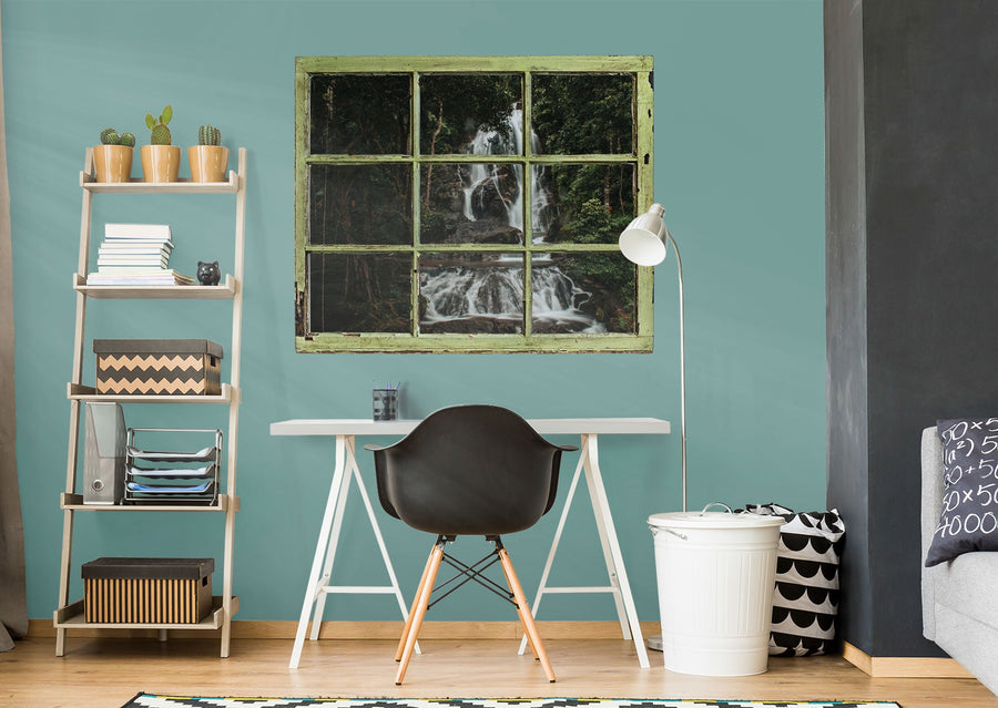 Home Decor:  Jungle Waterfall1        -   Removable Wall   Adhesive Decal