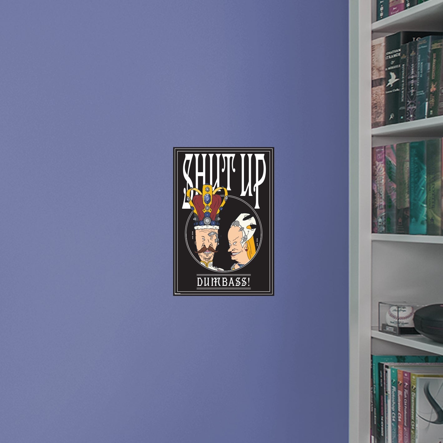 Beavis & Butt-Head: Beavis & Butt-Head Shut Up Poster - Officially Licensed Paramount Removable Adhesive Decal