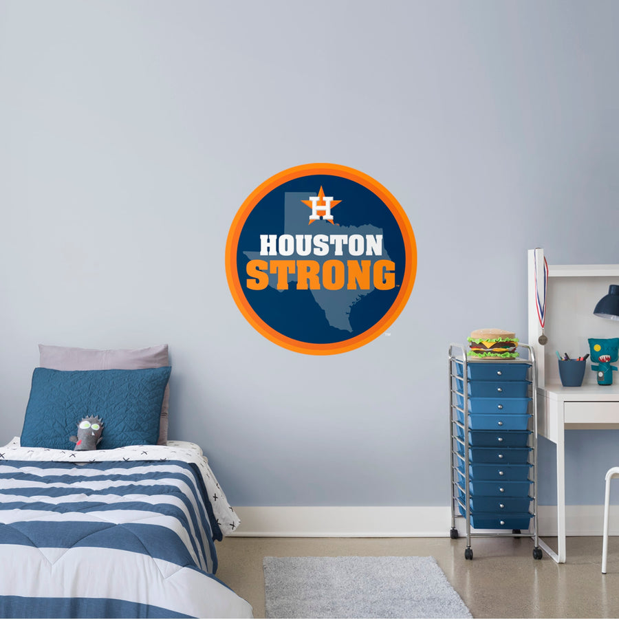 Houston Strong Logo - RealBig Collection - Official MLB - Houston Astros - Reusable Vinyl Wall Decals