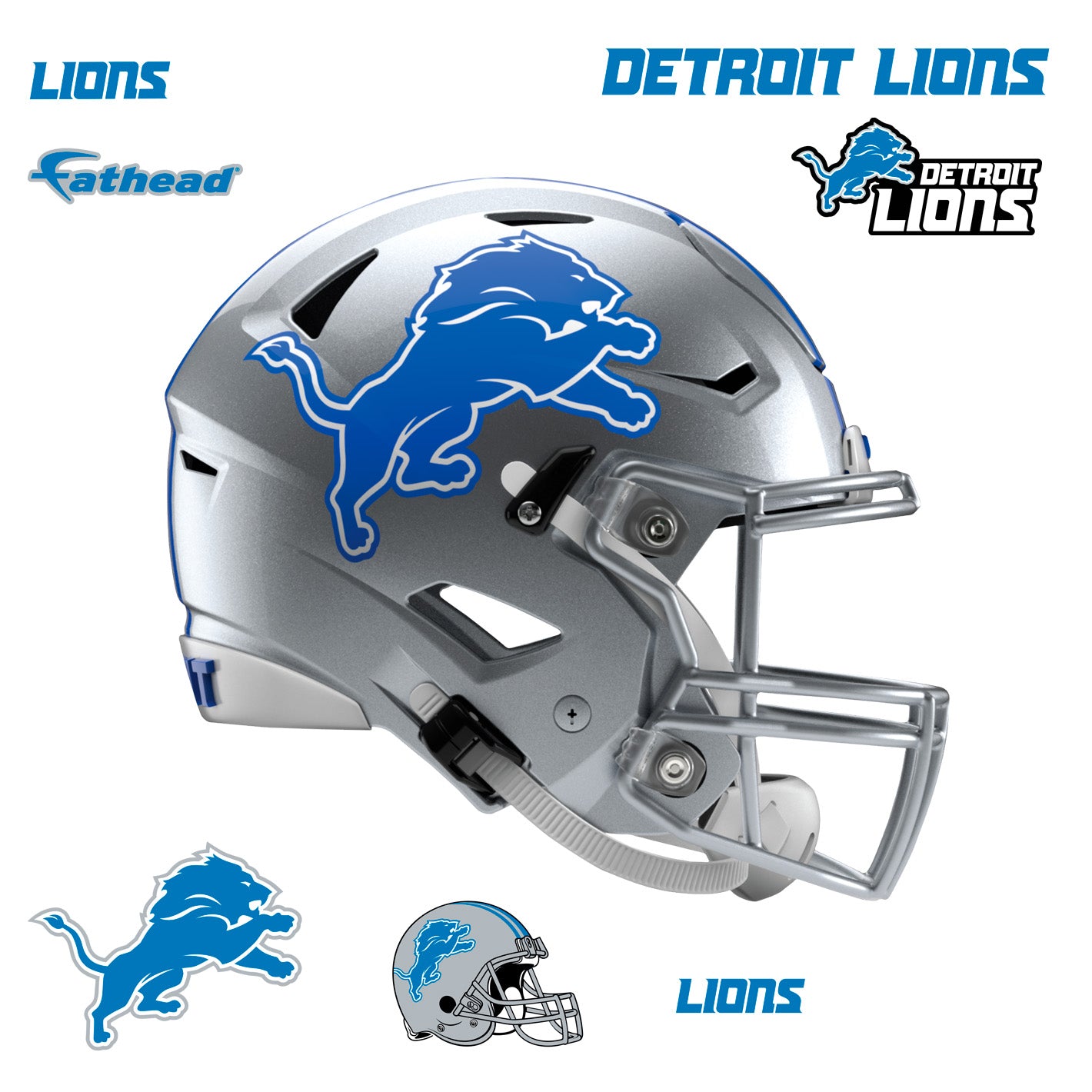 Detroit hot sale lions helmets