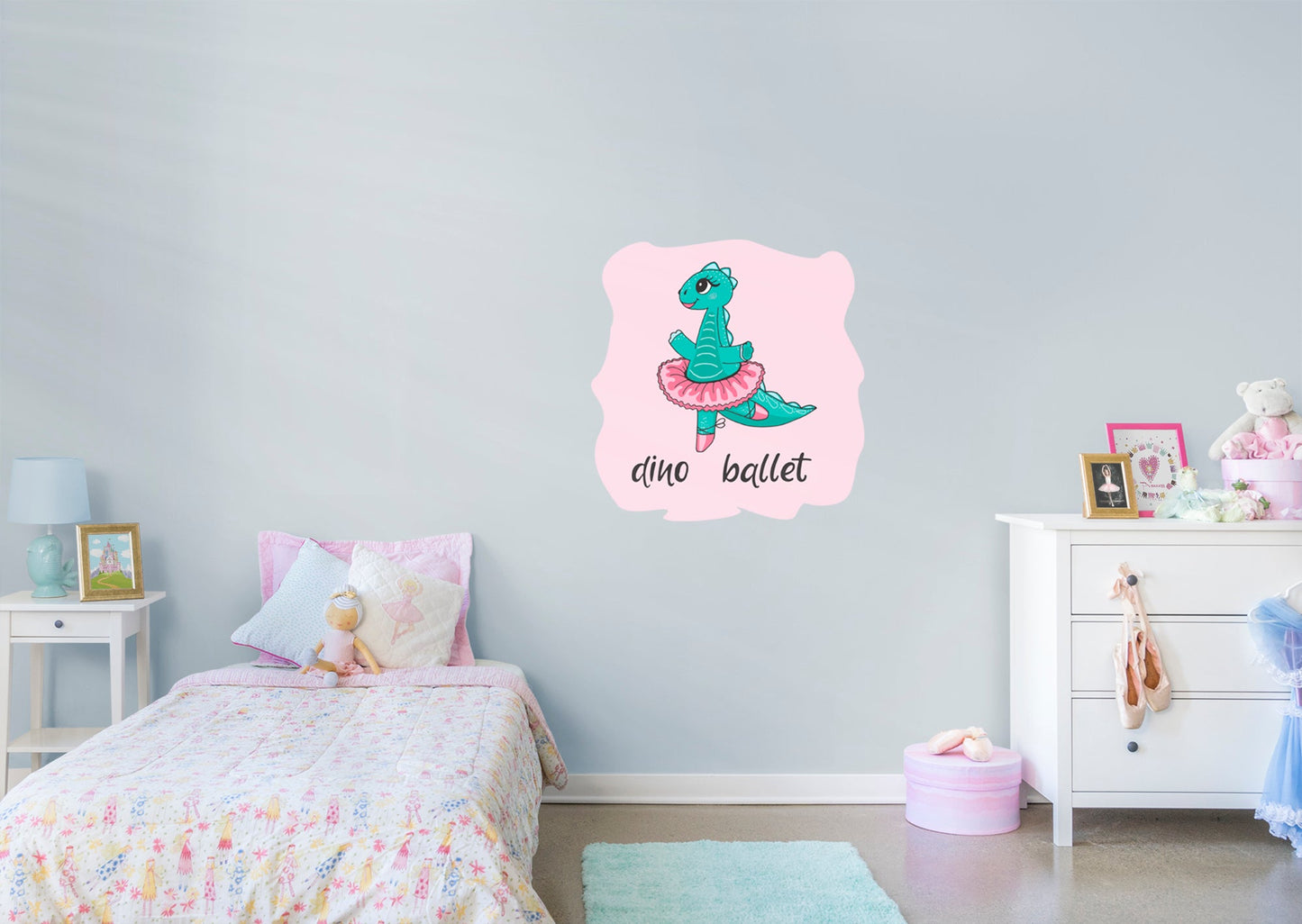 Dinosaurs:  Dino Ballet Icon        -   Removable Wall   Adhesive Decal