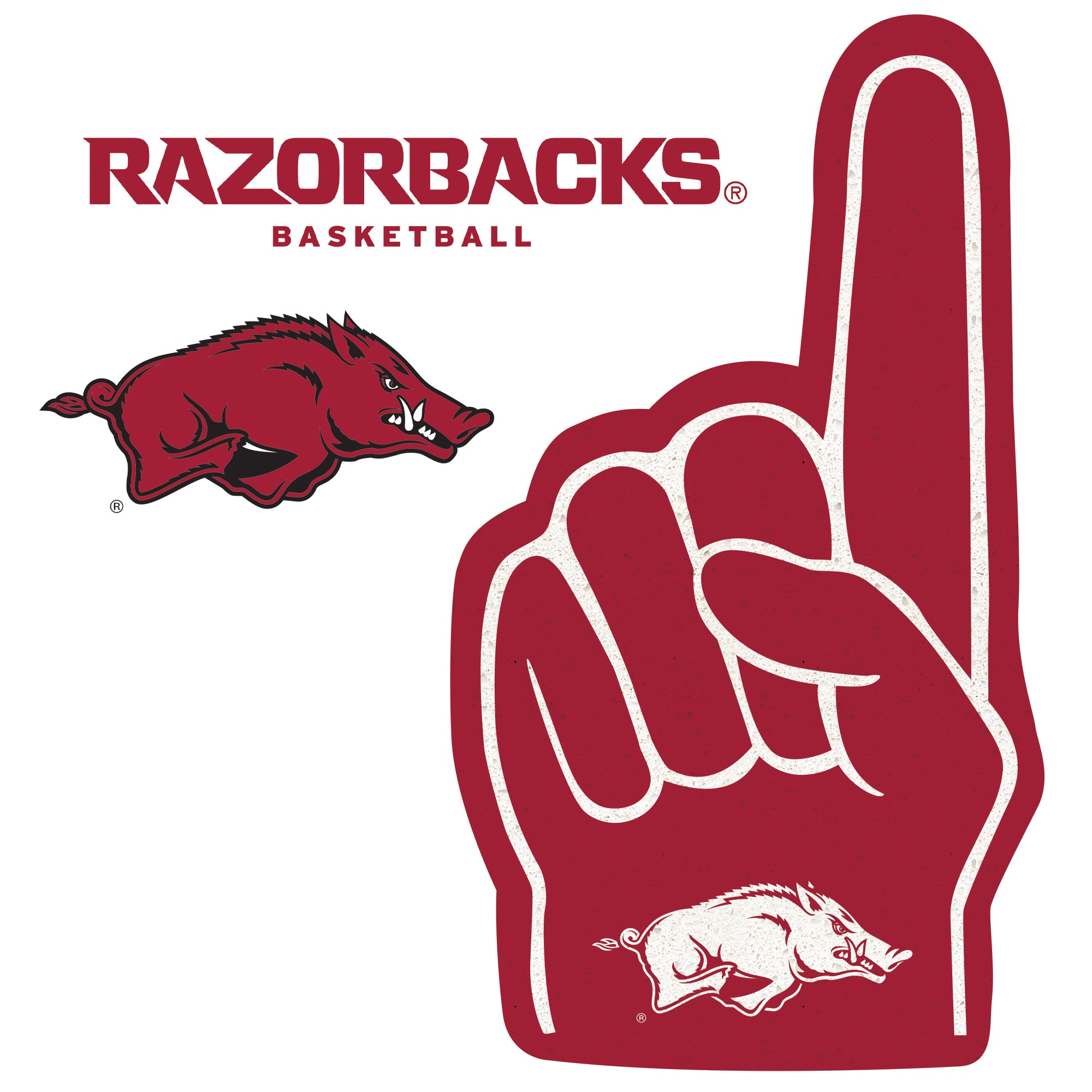 Arkansas Razorbacks Hand Sign Arkansas Razorbacks - RealBig Foam Finger Collection - Official NCAA ...