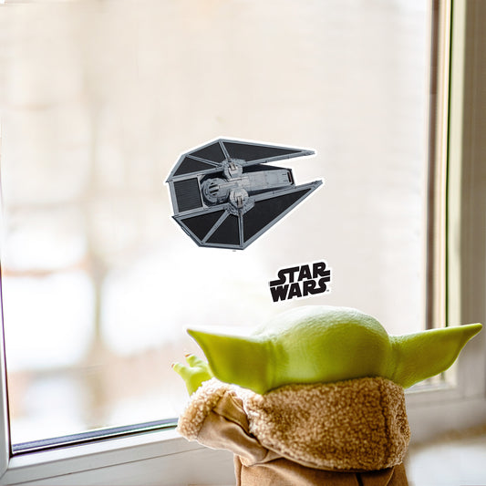 Tie Interceptor_closed Window Clings        - Officially Licensed Star Wars Removable Window   Static Decal