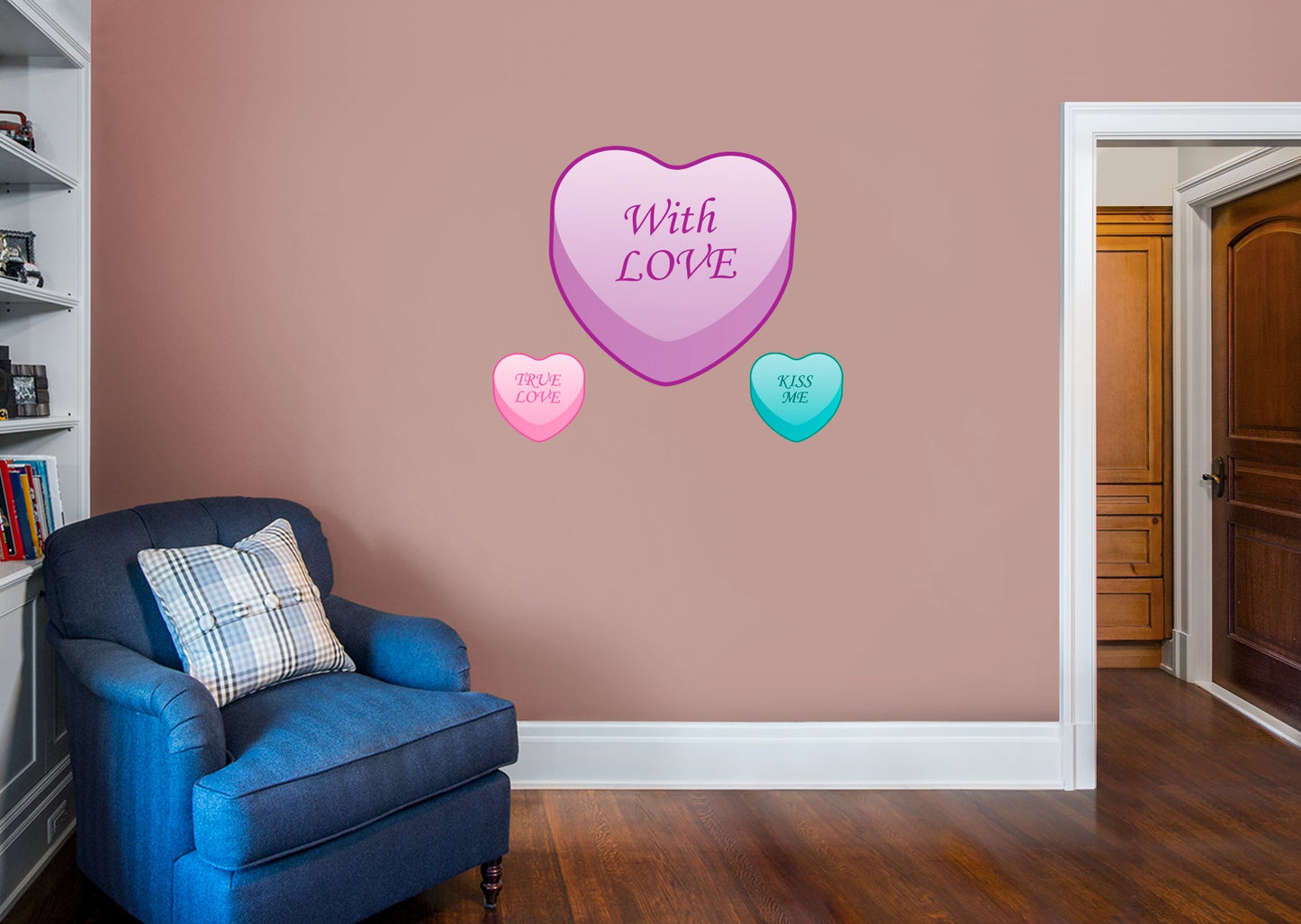 Valentine's Day: With Love Icon - Removable Adhesive Decal