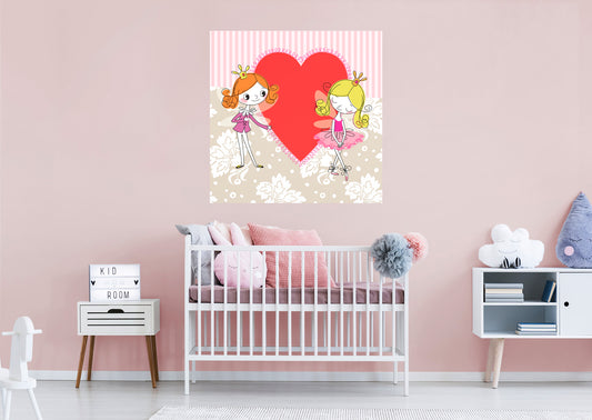 Nursery:  Heart Dry Erase        -   Removable Wall   Adhesive Decal