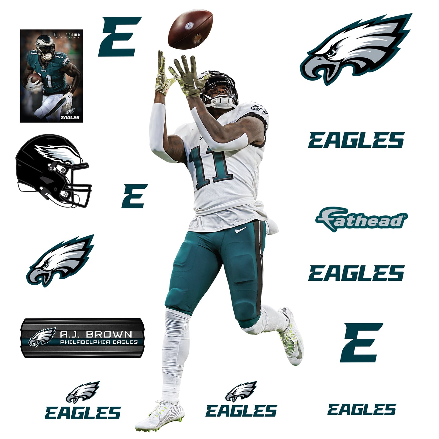 Philadelphia Eagles: A.J. Brown 2022 Minis - Officially Licensed NFL R –  Fathead