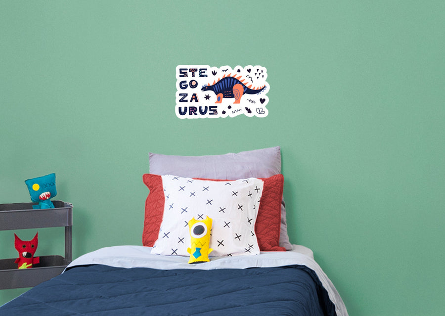 Dinosaurs: Stegosaurus Icon        -   Removable Wall   Adhesive Decal