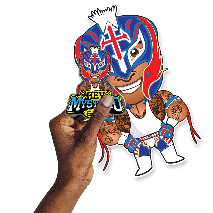 Rey Mysterio - 5 Minis (Mixed Sizes) - Official WWE - Reusable Vinyl Decals