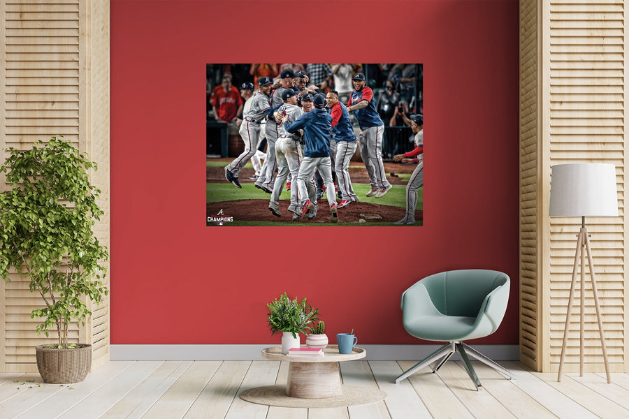Atlanta Braves - 2021 World Series Celebration - Peel & Stick Poster - Official MLB - Reusable Vinyl Wall Decal