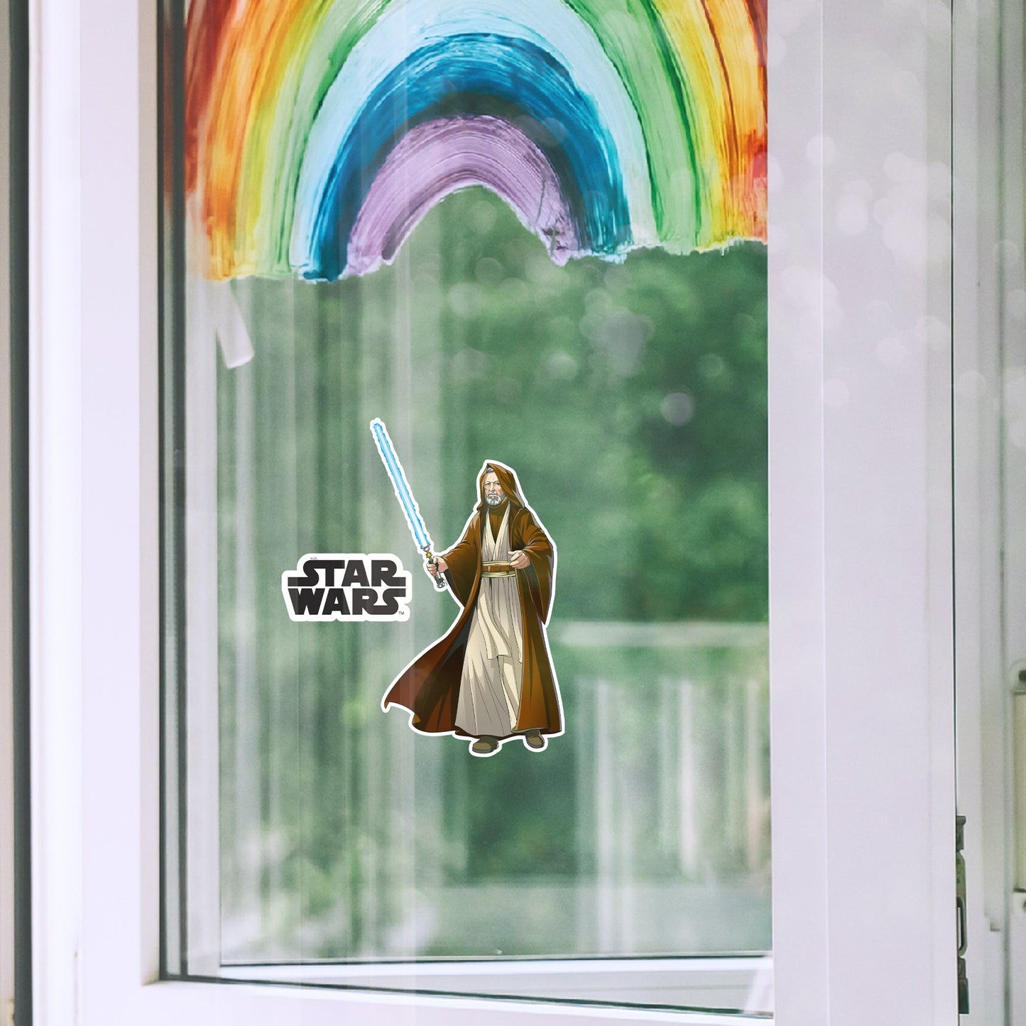 Obi-Wan Kenobi Window Clings        - Officially Licensed Star Wars Removable Window   Static Decal