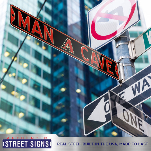 Arizona Diamondbacks Steel Street Sign with Logo-MAN CAVE