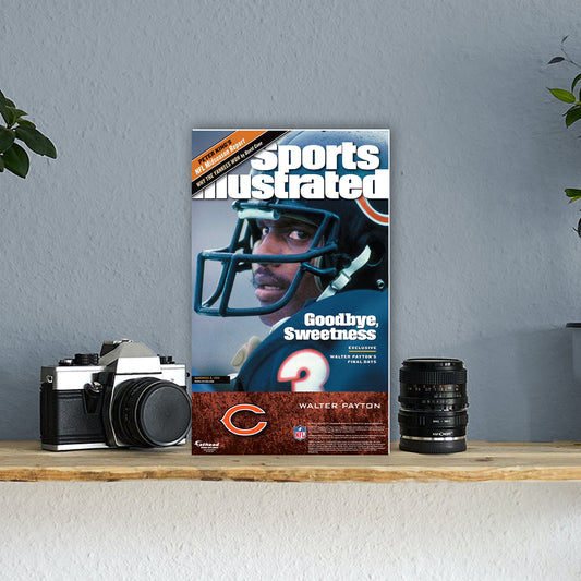 Chicago Bears: Walter Payton November 1999 Sports Illustrated Cover  Mini   Cardstock Cutout  - Officially Licensed NFL    Stand Out