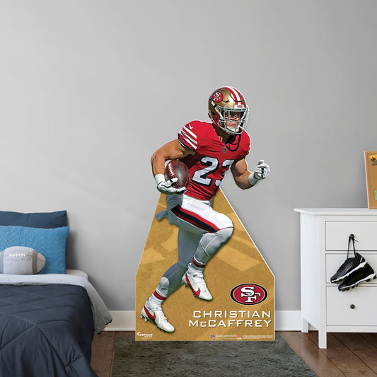 San Francisco 49ers: Christian McCaffrey Life-Size Foam Core Cutout - Officially Licensed NFL Stand Out