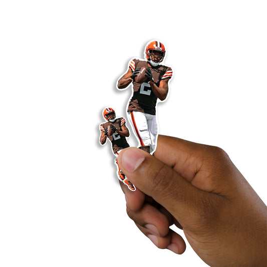Cleveland Browns: Amari Cooper  Minis        - Officially Licensed NFL Removable     Adhesive Decal