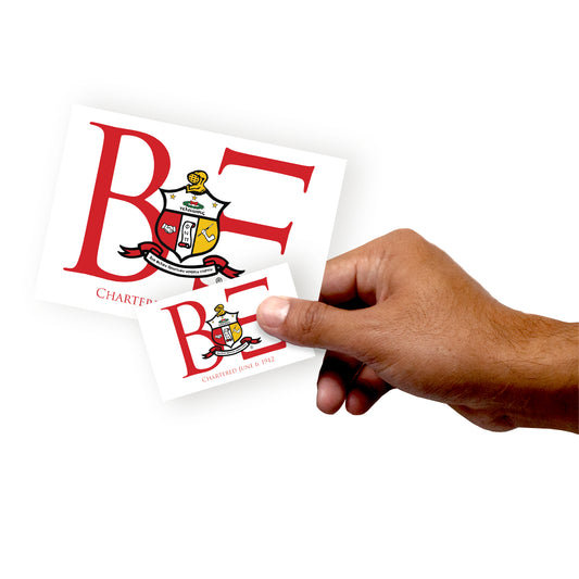 Sheet of 5 -Kappa Alpha Psi:  Beta Xi Chapter Date Minis        - Officially Licensed Fraternity Removable     Adhesive Decal